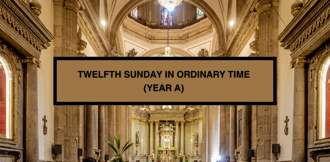 TWELFTH SUNDAY IN ORDINARY TIME (YEAR A)