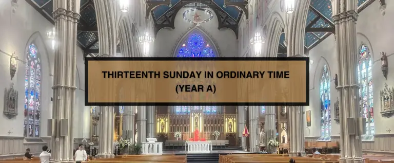 THIRTEENTH SUNDAY IN ORDINARY TIME (YEAR A)