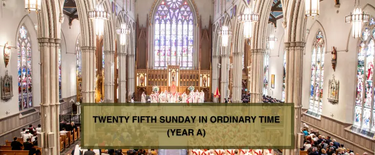 TWENTY-SIXTH SUNDAY IN ORDINARY TIME (YEAR A)